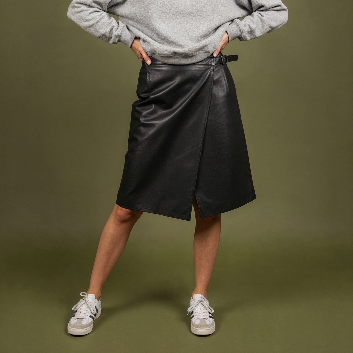 Mix Parti Inferiori in Pelle/Renna Donna Vintage (Anni ’70–’90)